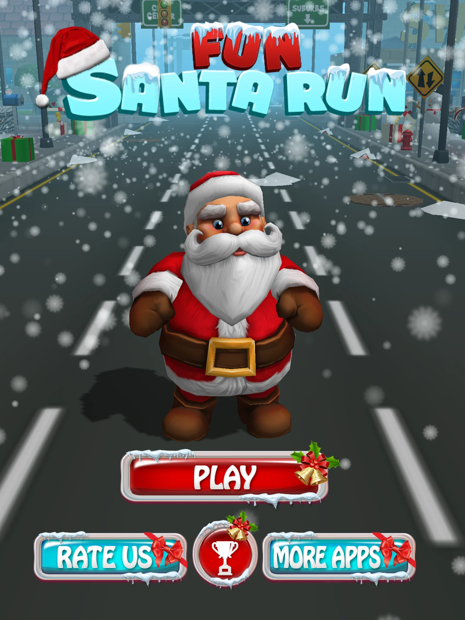 Fun Santa Run-Christmas Runner screenshot