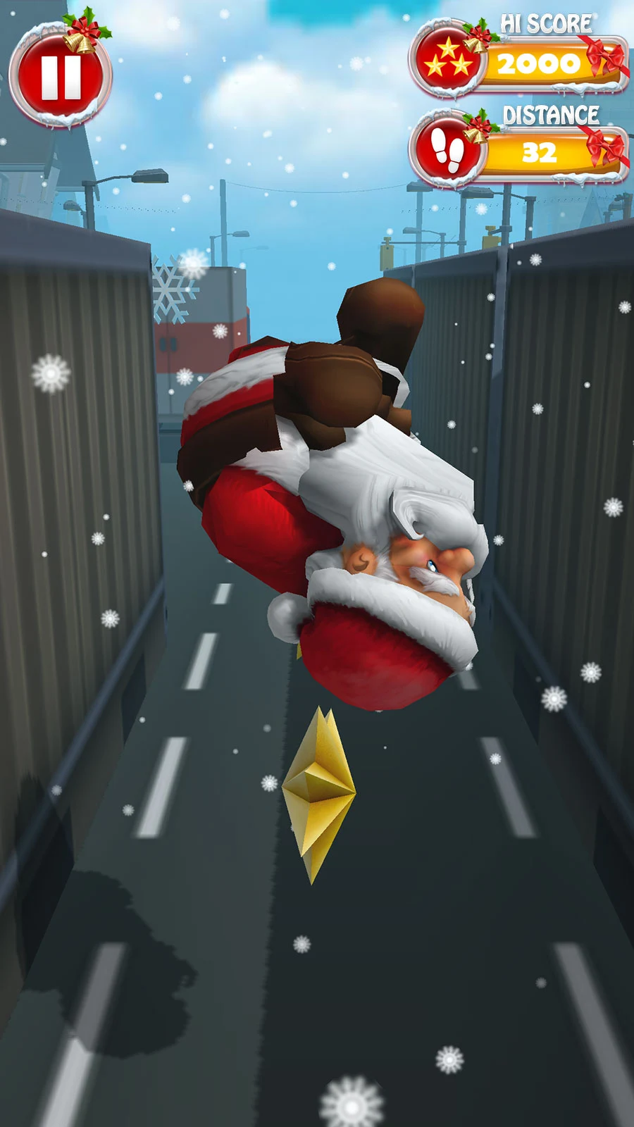 Fun Santa Run-Christmas Runner screenshot